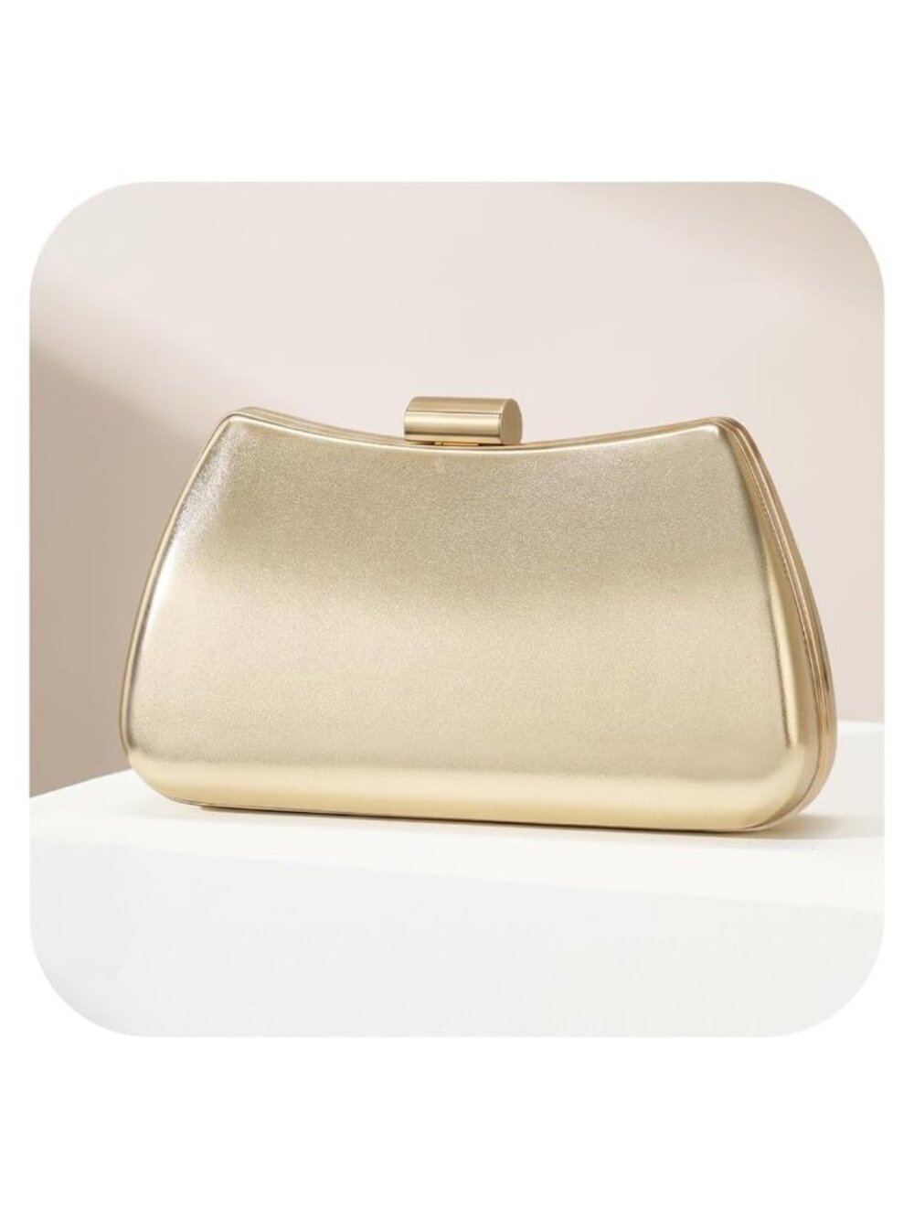 PU Leather Evening Clutch Bag Detachable Chain Wedding Party Purse
